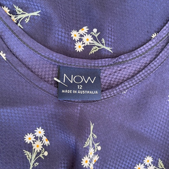 90s Vintage Blue Floral Slip Dress - Picture 9 of 9